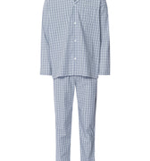 Night And Day Woven Cotton Pajama Set | Sea Breeze Check 75115-3017